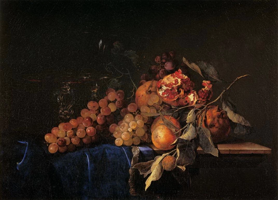 Natura morta con frutta e vaso di cristallo - Palazzo Pitti, Firenze